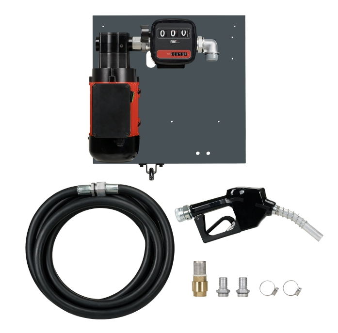 Pressol Industrie Flügelzellenpumpen Set 100 l/min 230V mit Zähler & Automatik-Zapfventil – Heizöl & Diesel