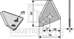BL29664 Futtermischwagenmesser
