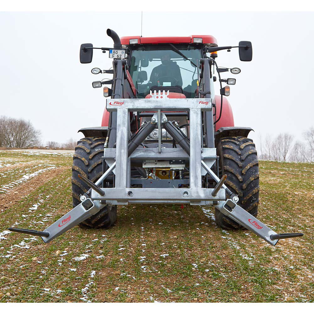 Fliegl Ballentransportgerät 4 Zinken 1100 mm – Euro- & Dreipunktaufnahme für 2 Rundballen