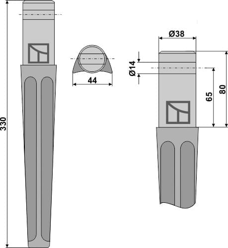 BLRH18 Kreiseleggenzinken 330mm - passend zu Vigolo