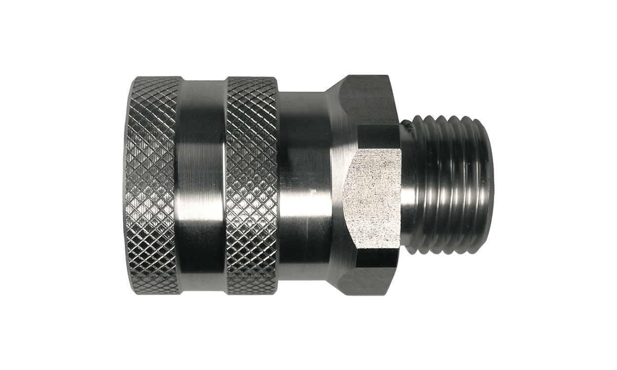 BL24086 Edelstahl Schnellkupplung mit Außengewinde - 1/2"