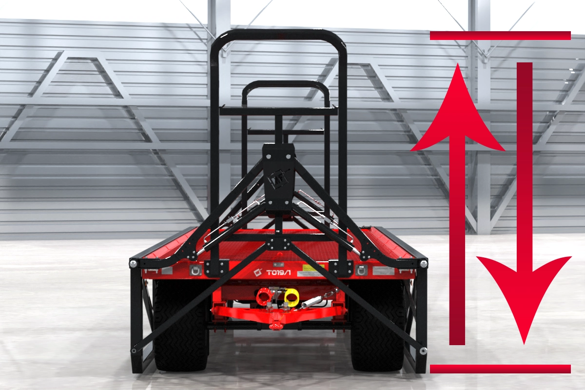 Metalfach Ballenanhänger 20t – 32 Ballen | Hydraulisch absenkbar | 40 km/h