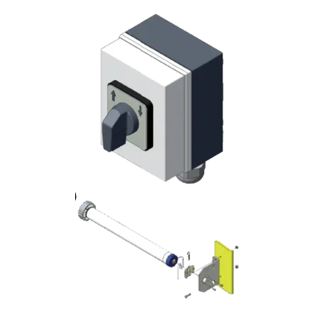 Patura electric roller shutter PLUS with guide rails - width: 5.0 m