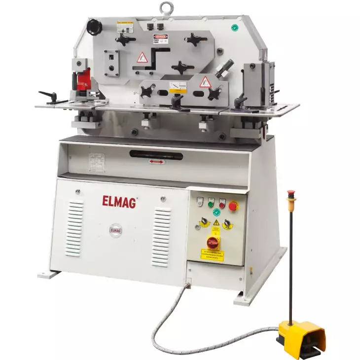 Elmag Hydraulische Profilstahlschere & Lochstanze 45 Tonnen – Multifunktionsmaschine für Metallbearbeitung
