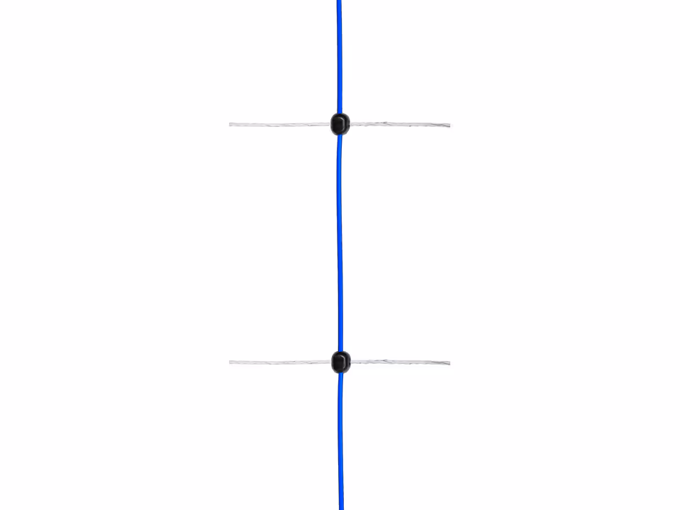 AKO TitanNet 145, blau/weiß 50m, 145cm, Doppelspitze