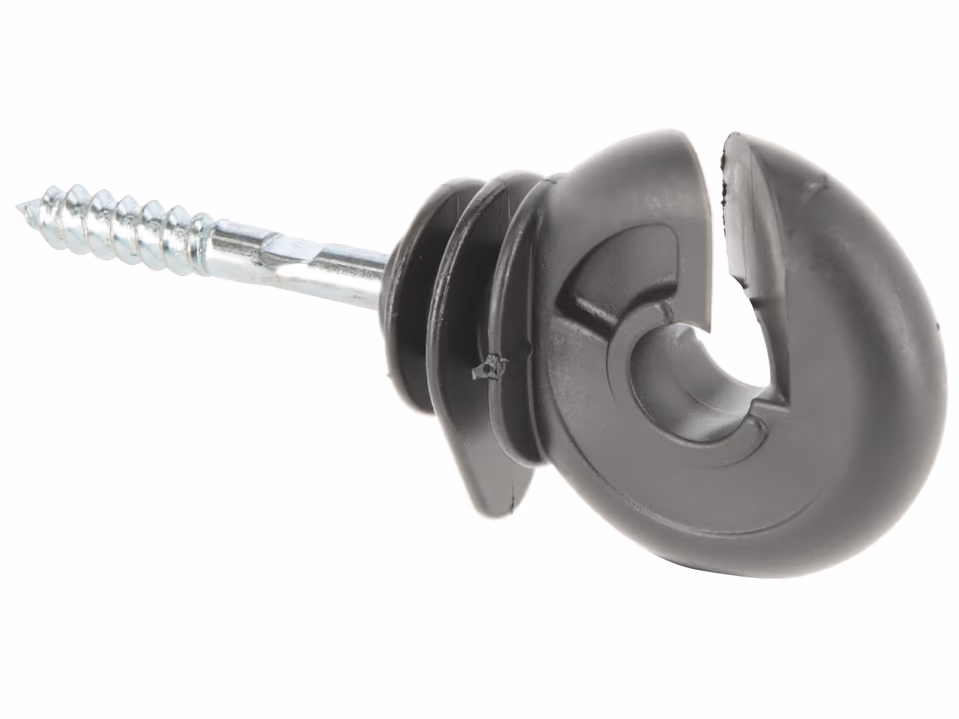 100x Ringisolator mit durchgehender Stütze, anthrazit Recycling