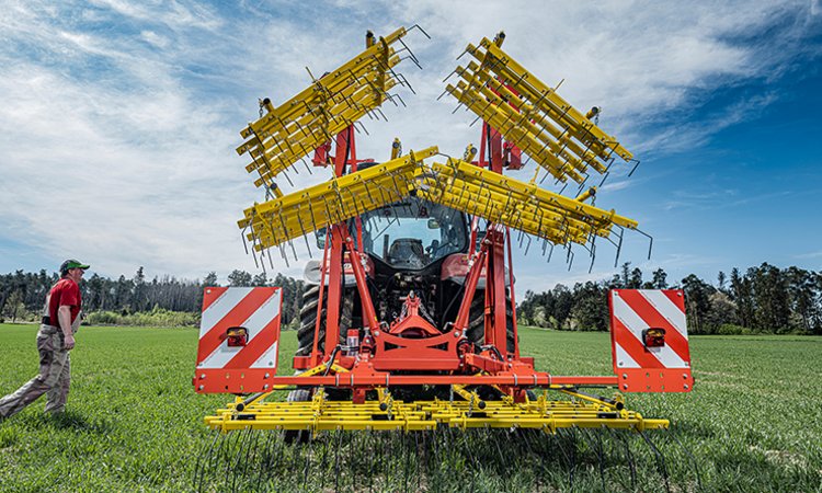 tractor, landwirtschaft, Sämaschine, gelb, feld