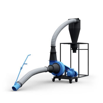 Pneumatikförderer bis zu 12 m³/h - Anschluss 400V / 5,5kW