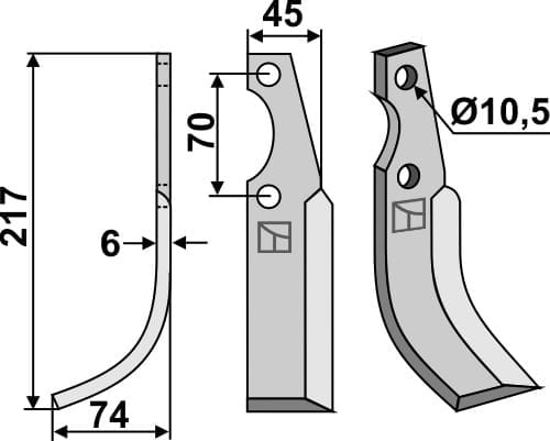 Fräsmesser SEP-03L BL6224 Fräsmesser SEP-03L