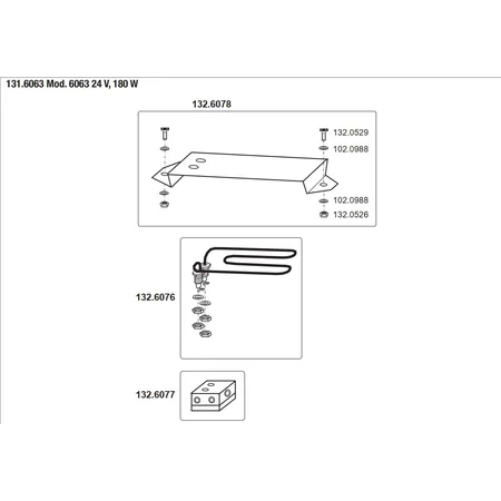 Patura auxiliary heater - for model 6063