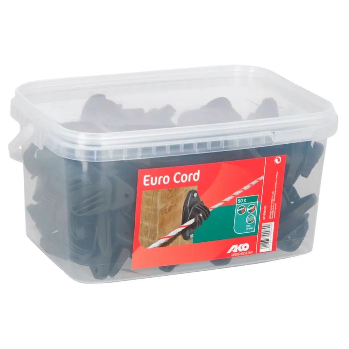 50x EURO Cord Seilisolator schwarz