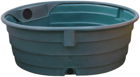 EMP pasture trough 1000 L with inner rim | (L x W x H): 1780 x 1400 x 600 mm