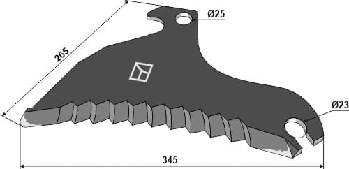 BL29810 Ladewagenmesser - passend zu CLAAS 0009603282