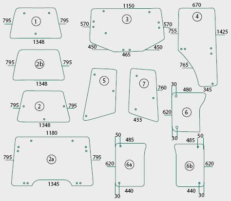 BL26729 Frontscheibe fest