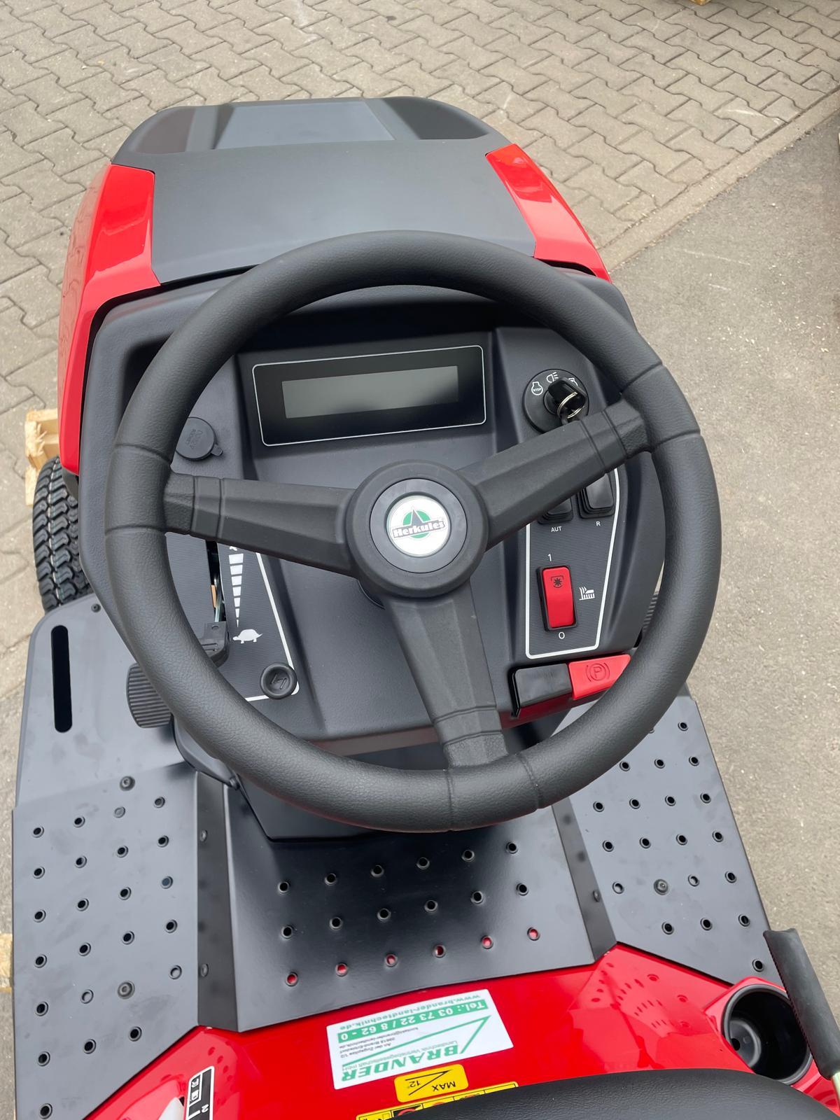 Herkules Rasentraktor HT 102-21 HD NEO – 102 cm Schnittbreite, Loncin 2-Zylinder, Hydrostat