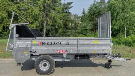 Cynkomet Miststreuer 3.980 kg, feuerverzinkt, 2 horizontale Streuwalzen