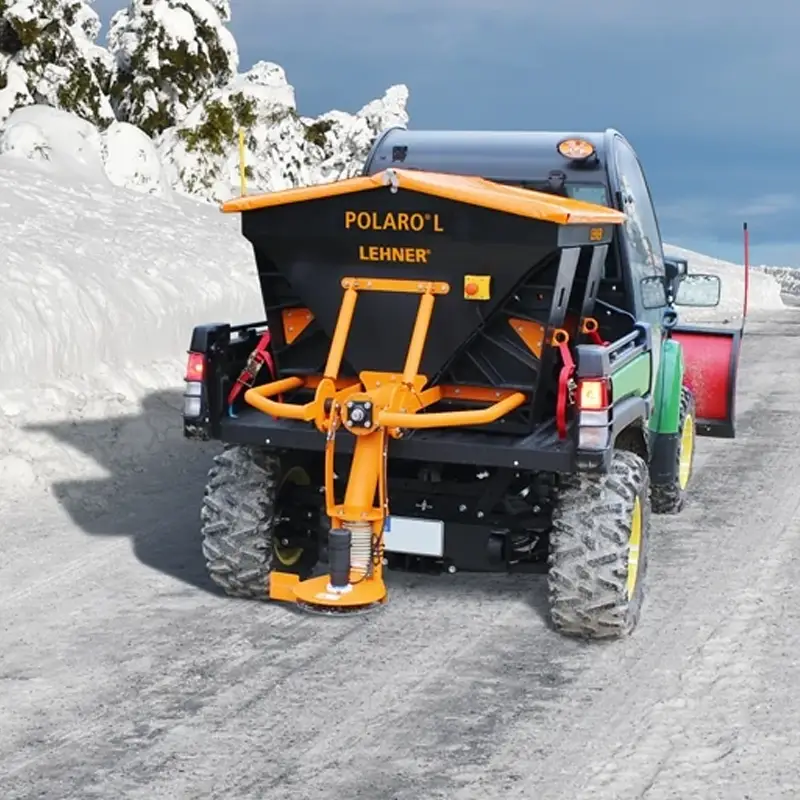 Streugutbehälter, Heckanbau-Streuer, Winterdienst, schwarz-orange, Nutzfahrzeug-Anbaugerät