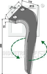 BL27533 Kreiseleggenzinken, linke Ausführung