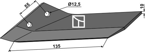 ET80670 Flügelschar L - passend zu Lemken Karat 3374461