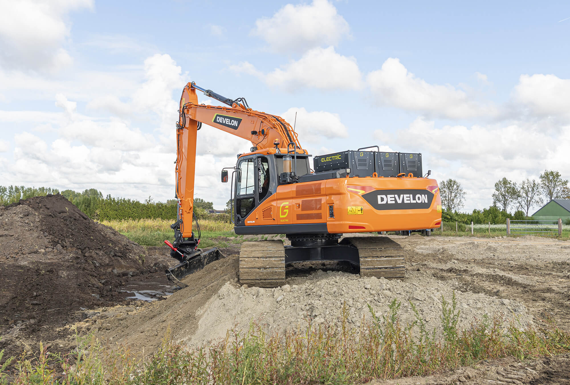 Develon DX250LCE-7 Elektro Kettenbagger – 28t Raupenbagger 120 kW emissionsfrei