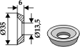 BL3585 Scheibe mit versenkter Bohrung Dm 35x6 für Doppstadt
