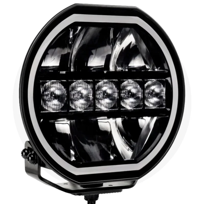 7" LED high beam headlights with position light and boost function