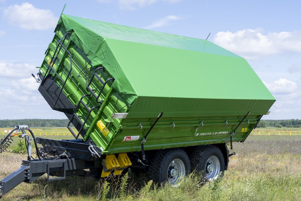 landwirtschaft, Anhänger, offener trailer, grüner trailer, großer transporter
