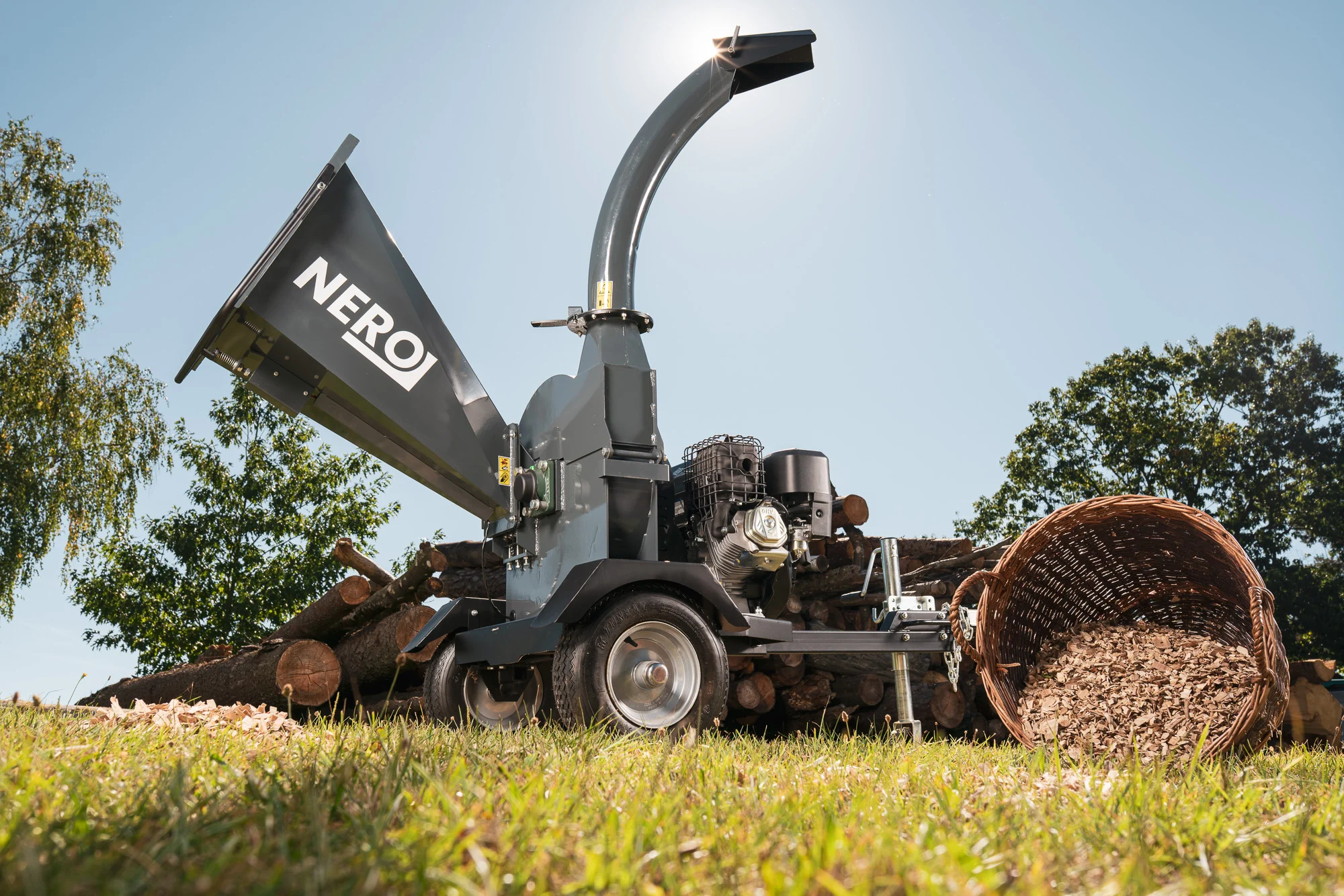 Holzspalter, Kettensäge, Holzspalter- Maschine, Metallisch, Gartenwerkzeug