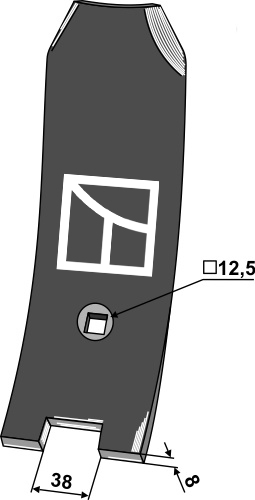 Center guide plate 80mm