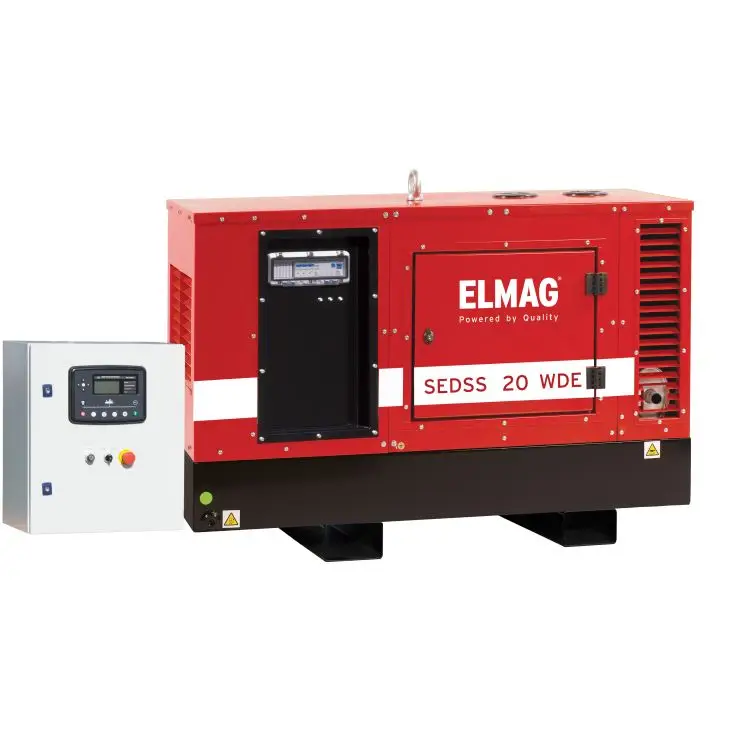 ELMAG Diesel-Stromerzeuger SEDSS 20WDE-ASS, Notstrom-Komplettpakete (ASS), Kubota V2203M, 19 kVA (400 V), 6,8 kVA (230 V)