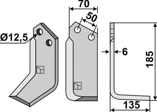BL4986 Fräsmesser R - passend zu Celli 522514