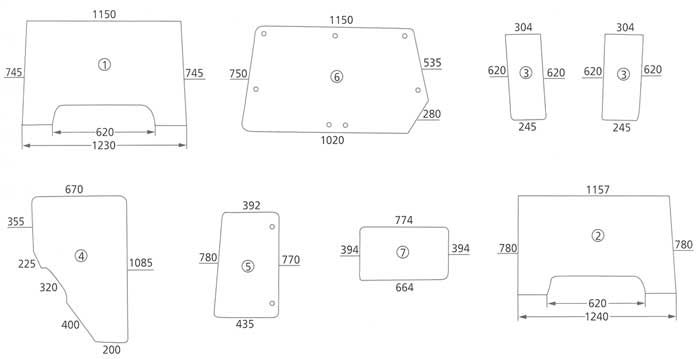 BL16662 Heckscheibe unten