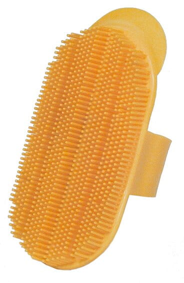 20336 Kunststoffnadelstriegel gelb