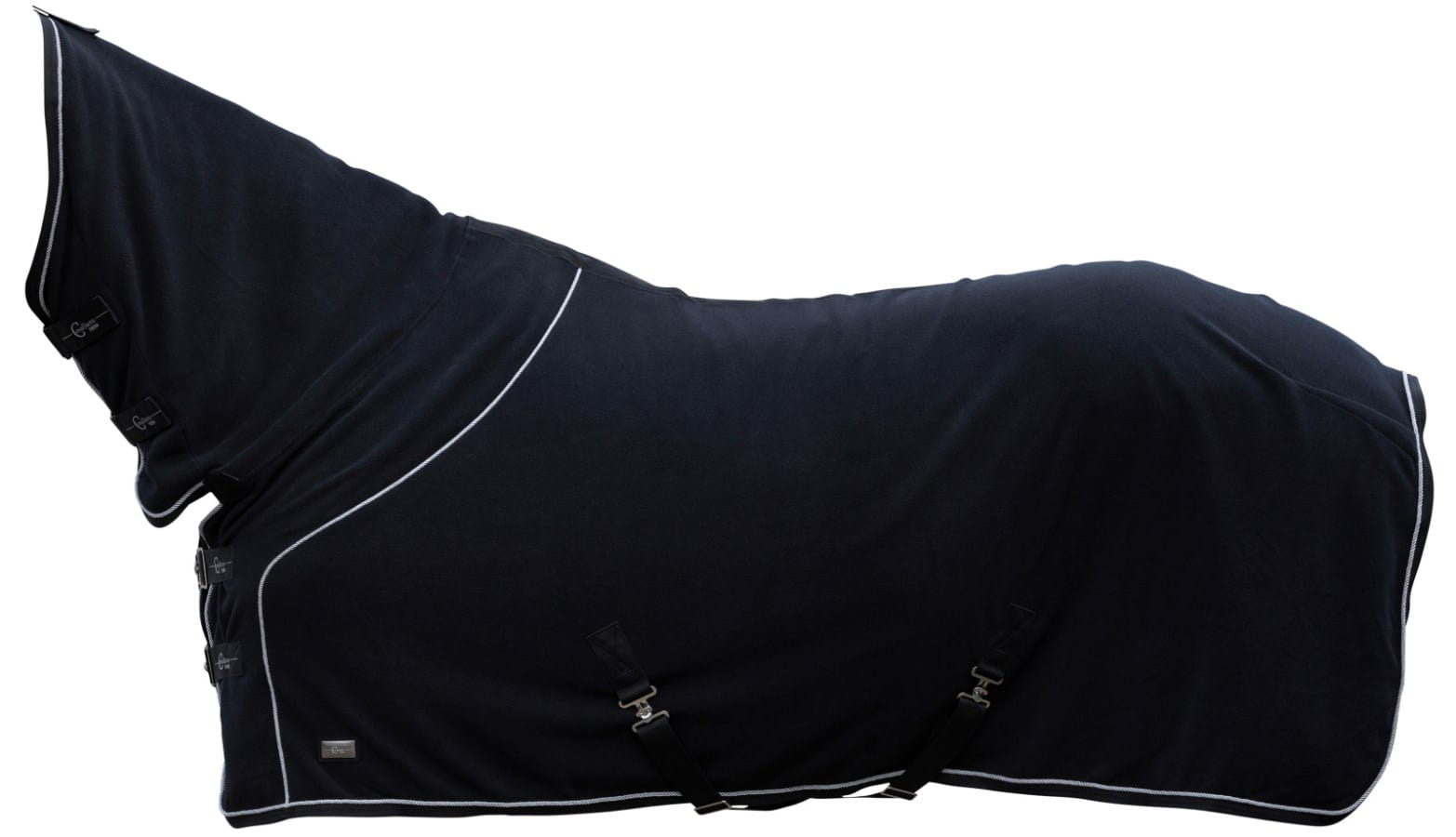 Fleece blanket with neck cover - CovallieroTherm | Color: black
