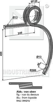 BL28834 Gedrehte Schwergrubberstiel, links