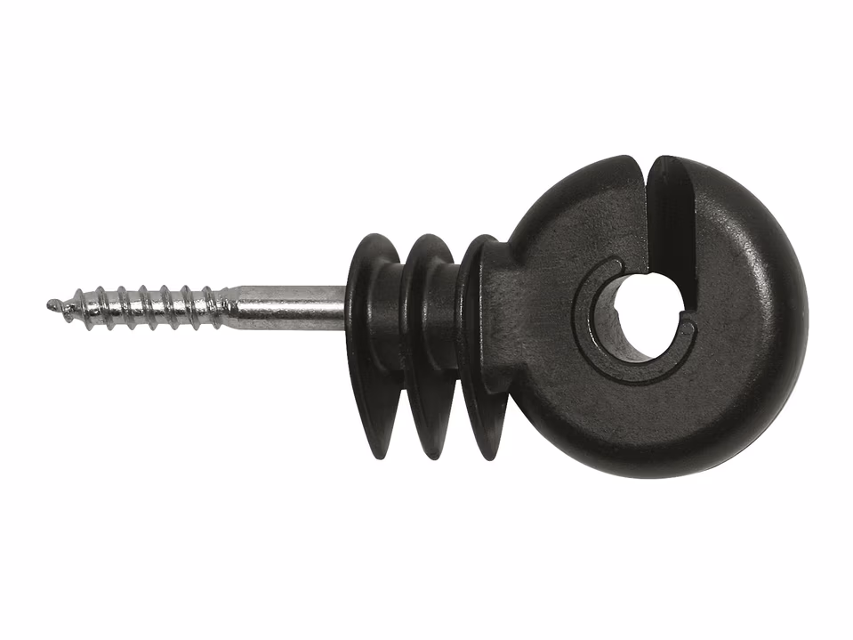 25x Ringisolator kompakt, schwarz kurze Stütze