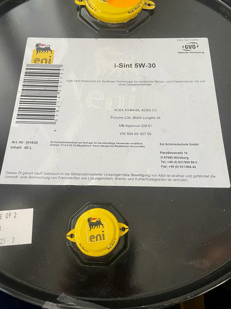 S002476 ENI I-SINT 5W30 60L