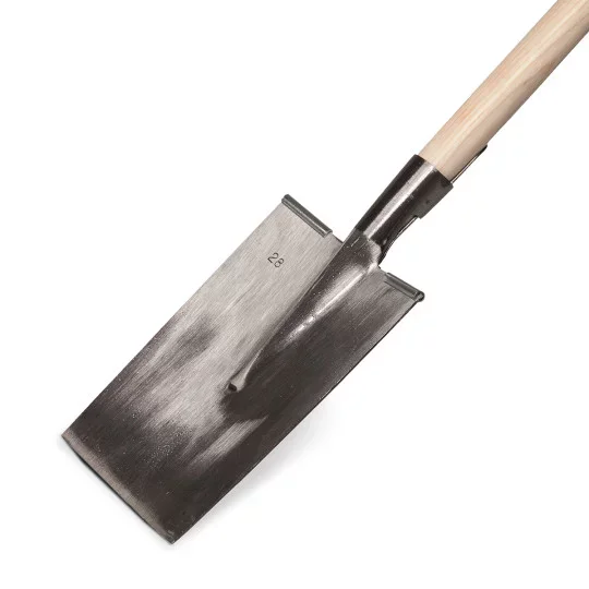 Bêche Louchet Senlis – Lame de 26 cm avec manche en bois de 100 cm pour sols lourds