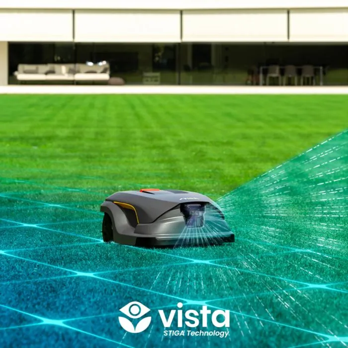 STIGA Mähroboter A 100V – 10.000 m², GPS-RTK, KI-HDR-Kamera, 50 % Steigung