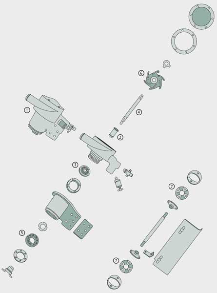 Wasserpumpenwelle BL23210 Wasserpumpenwelle