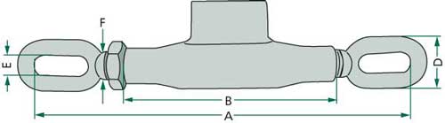 BL718TC222514 Spannschloß 280-390mm / M22x2,5