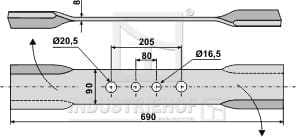 BL27930 Mäher-Messer - rechte Ausführung passend für Fischer
