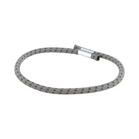 Armband, Seilarmband, verstellbar, Grau, Metallverschluss