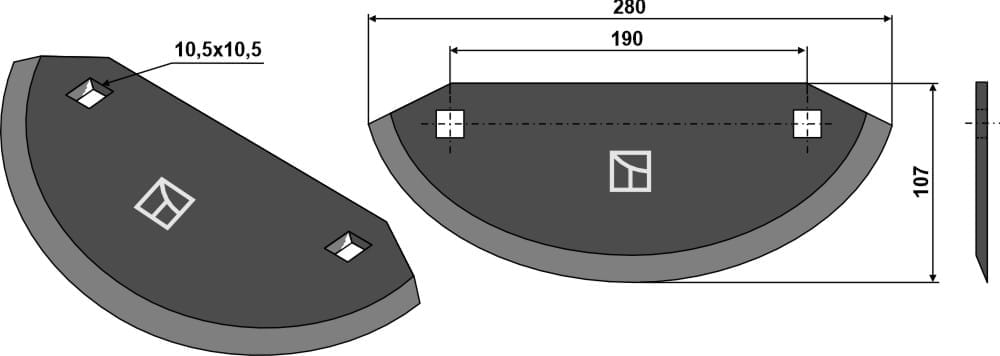 BL29651 Futtermischwagenmesser - passend zu DeLaval 94689430