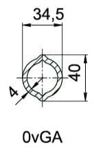 Walterscheid Profilrohr beschichtet Zitrone 0vGA - 1400mm