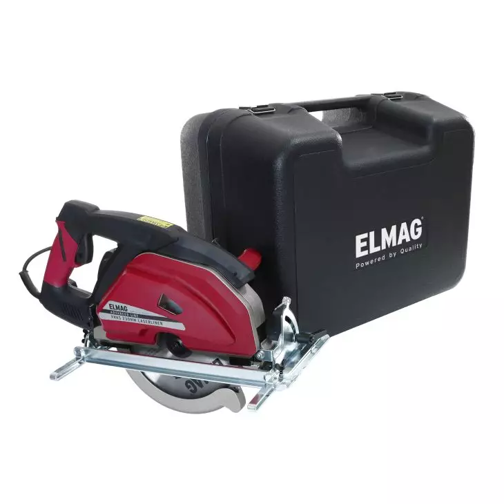 ELMAG Handkreissäge VHKS 230 Laserliner – 1800 W Metallkreissäge mit Laser & HM-Sägeblatt