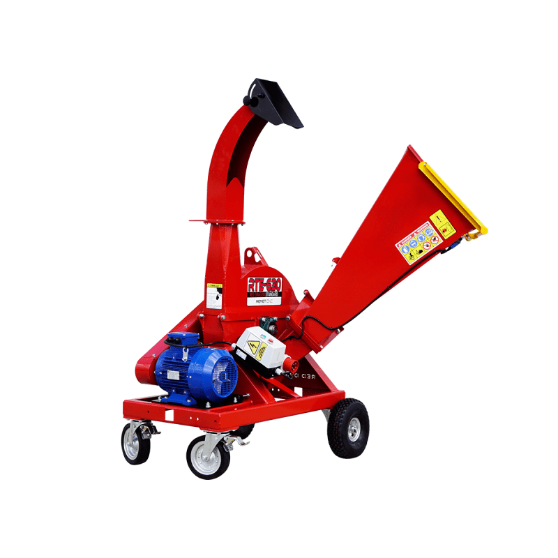 Elektro Holzhäcksler RTE630 - mit Fahrgestell