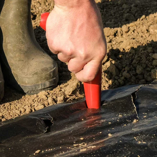 Handpflanzer aus Vollstahl 20 cm – Leichtes Profi-Werkzeug für präzises Pflanzen