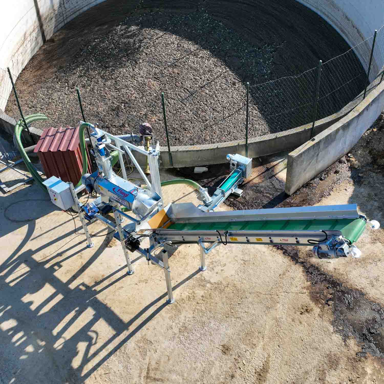 Fliegl Gülleseparator mit Exzenterschneckenpumpe – 40 m³/h Durchsatz