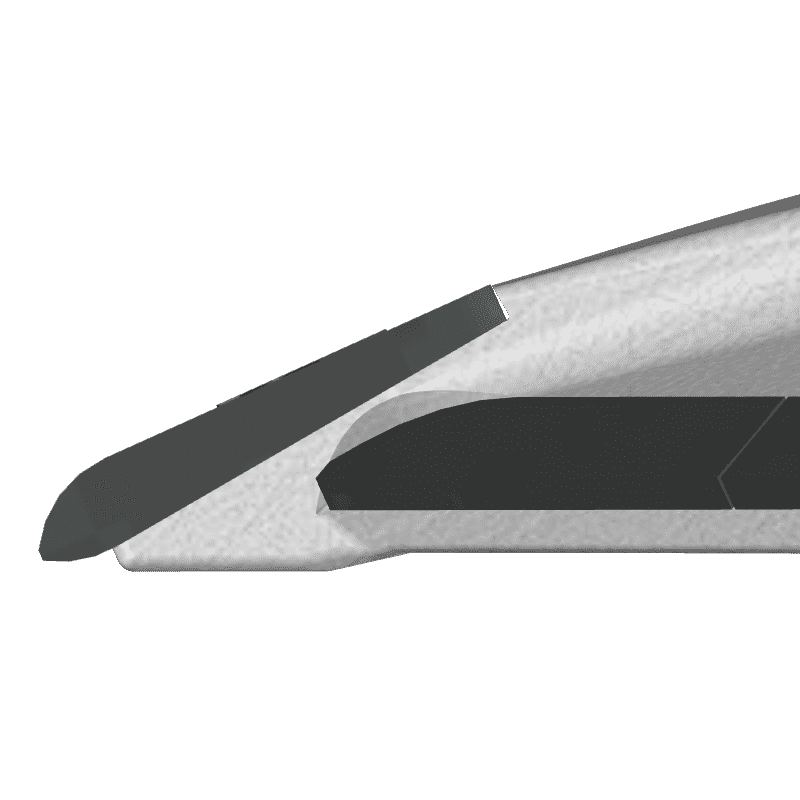 BL41507 AC - Gänsefußschar Universal - Ø12 - Breite 300 mm - Monoblock